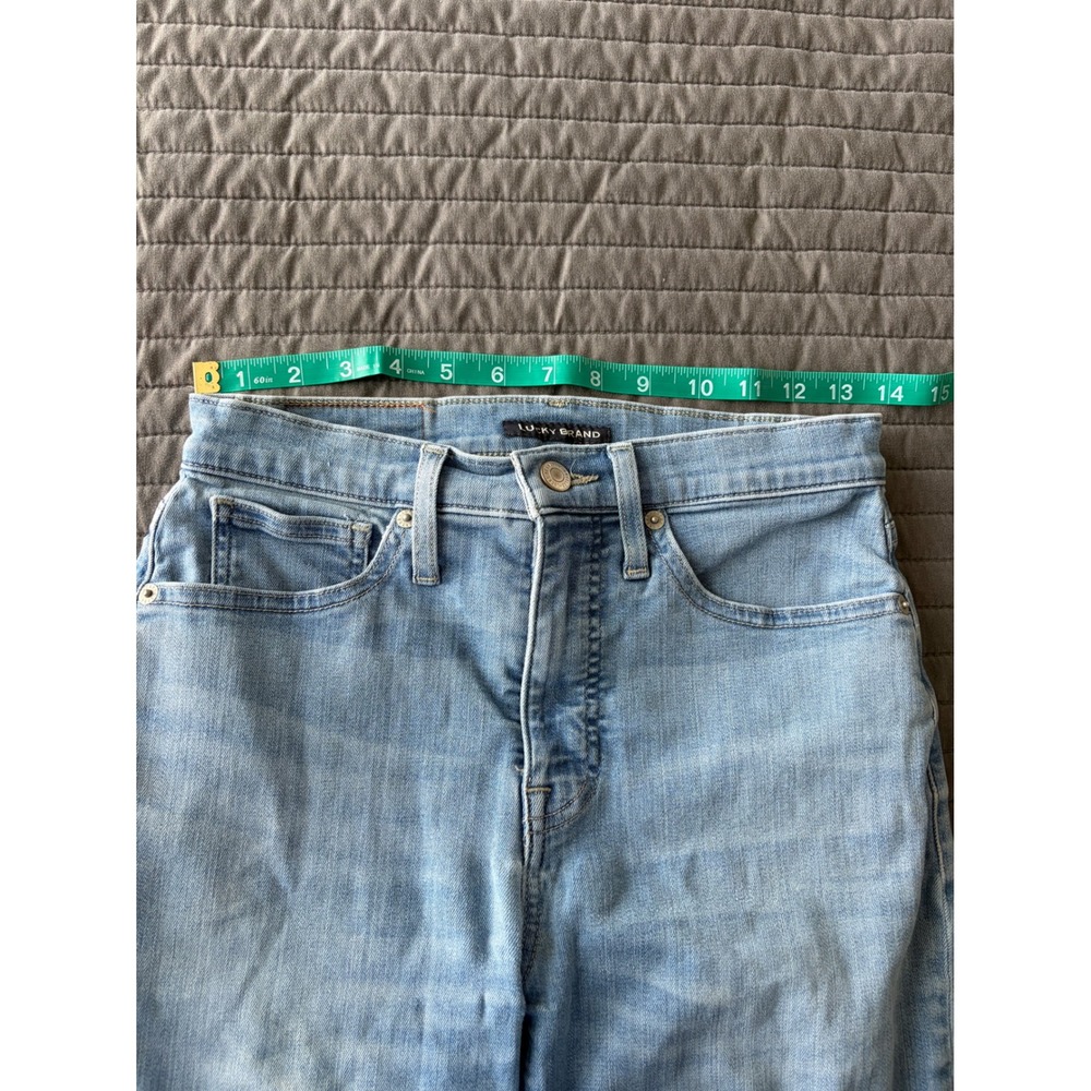 Lucky Brand Bridgette High Rise Skinny Jeans Light Wash Blue Denim 6 28R - Picture 7 of 11